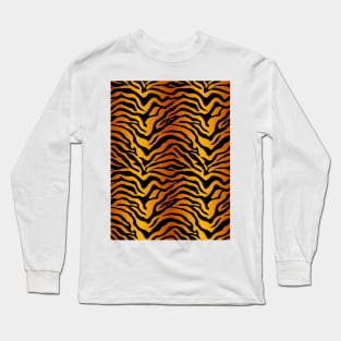 Tiger stripe print Long Sleeve T-Shirt